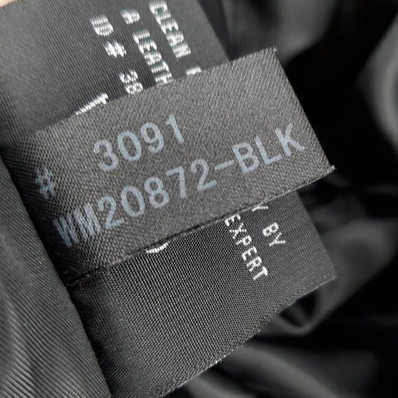 Colebrook 90s-Style Long Line 100% Leather Jacket L Black - Picture 16 of 16